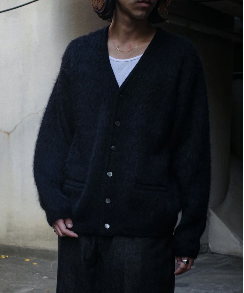 A.R.P® Shaggy Man™ Mohair Cardigan A.R.P.® Shaggy Man™” Mohair Cardigan W/Pocket” DK.Natural