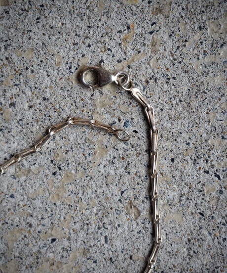 meian sterling silver " tiny barley corn " necklace #010