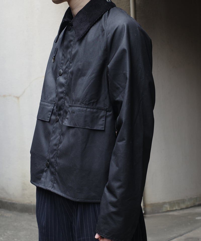 Barbour Spey Wax Jacket - Sage / Black | DAMAGE