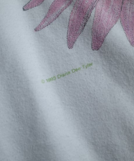 90's Flower Design T-Shirts -22 Made in USA