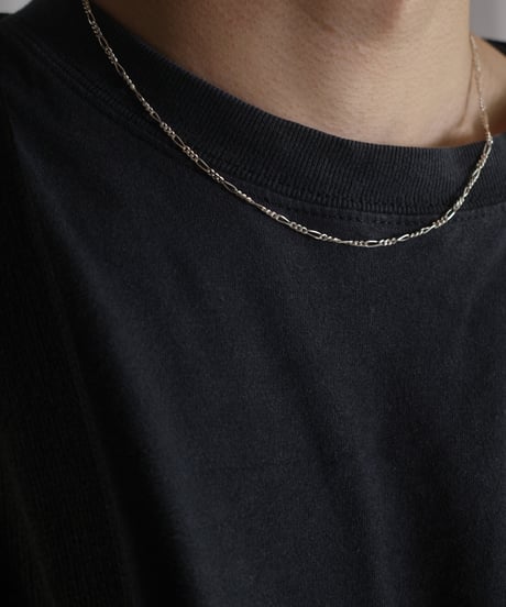 meian sterling silver "FIGARO S" chain necklace #013