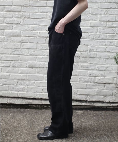 Prison Blues Double Knee Denim Work Jeans -Fade Black