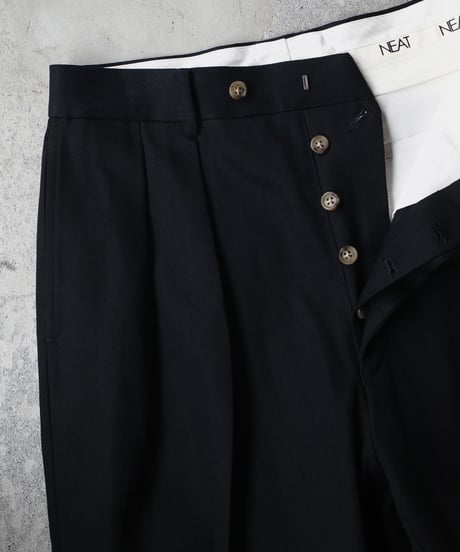 NEAT 11.5oz Natural Slub Denim Flare -Black