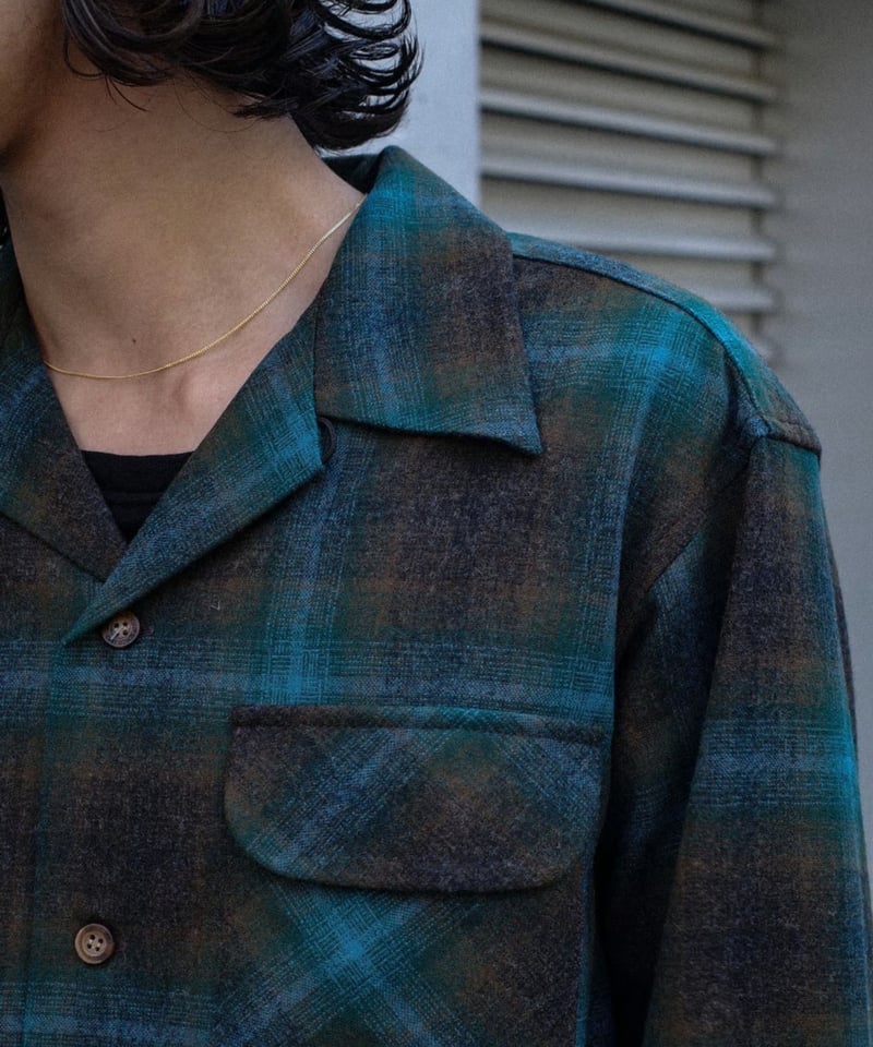 Pendleton Board Shirt Teal/Charcoal Ombre | DAM