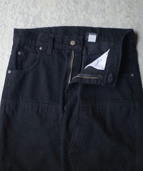 Prison Blues Double Knee Denim Work Jeans -Fade Black
