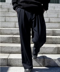 NEAT × DAMAGEDONE2ND Washable Tropical Wool Slacks - Wide