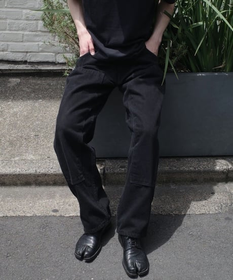 Prison Blues Double Knee Denim Work Jeans -Fade Black