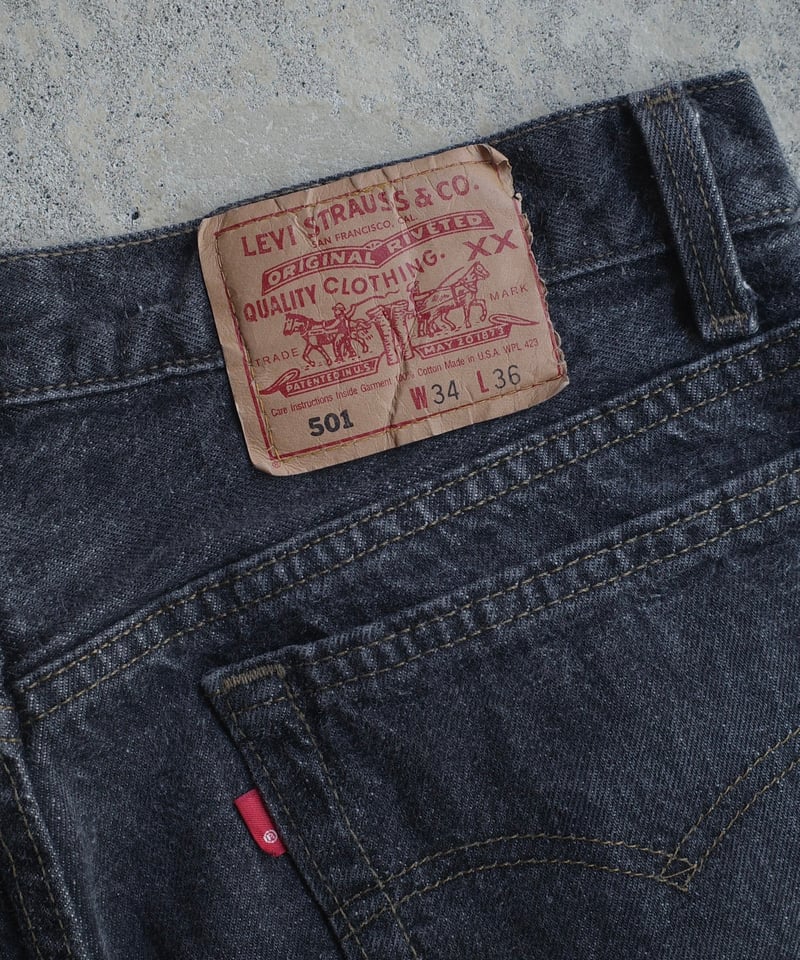 90's Levi's 501 先染め Black 