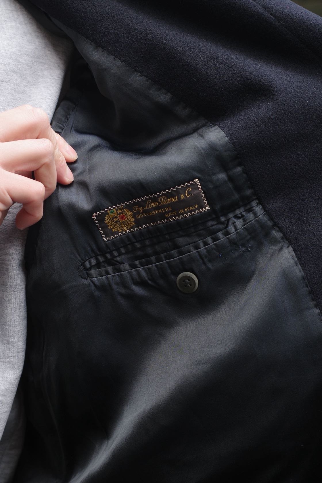 Loro Piana 100% Cashmere Fabric Balmacaan Coat