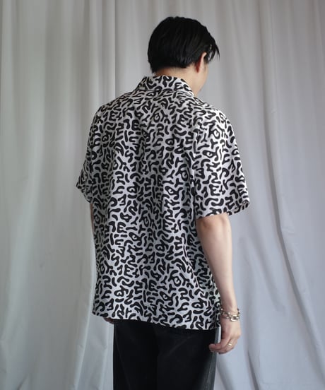 Korean Army Dalmatian Camo S/S Open Collar Shirts -3