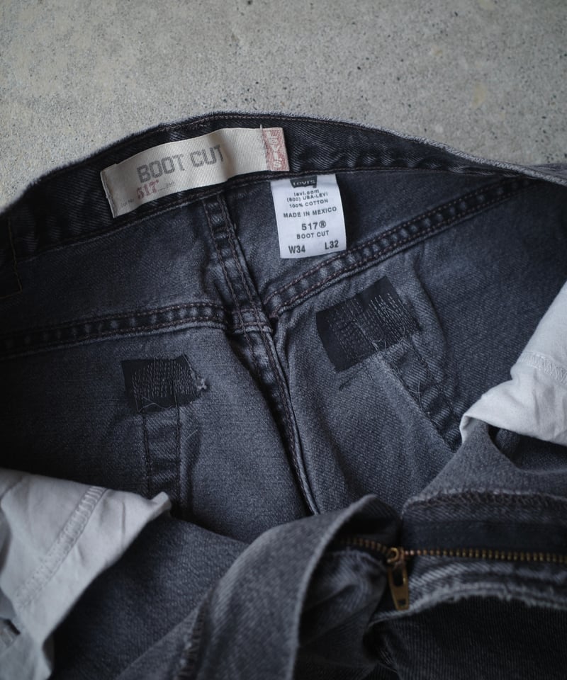 00's Levi's 517 Black -Made in Mexico | DAMAGED