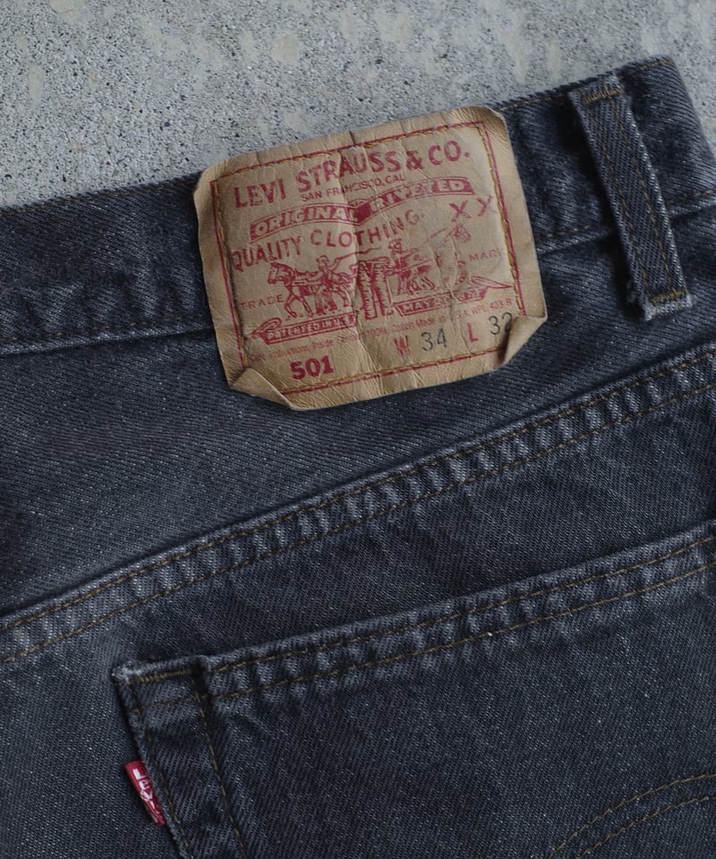 90's Levi's 501 先染め Black 