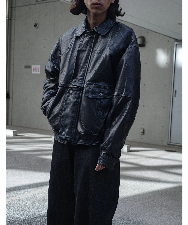 Euro Leather Short Blouson -9 Made in France |