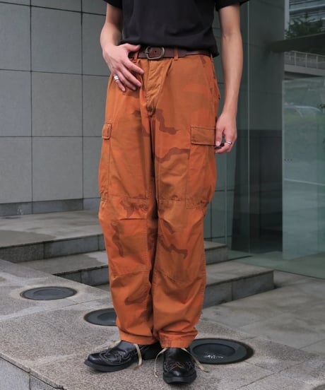 Deadstock Us Army Over Dye Combat Trouser 3C Desert Camo -Orange