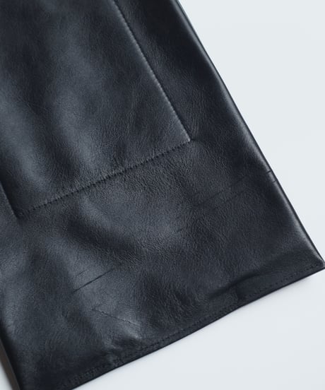 As is ”Made in ASAKUSA” LEATHER CONVENI BUKURO -BLACK-  ＃7