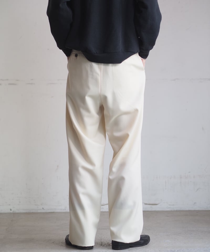 NEAT Wool Gabardine Neat Chino - Ivory | DAMAGE