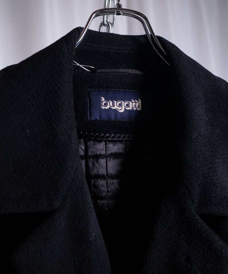高級　希少　bugatti コート　ブラック　値下げ◎ Bugatti Wool / Cashmere Pile Long Coat | DAMAGE