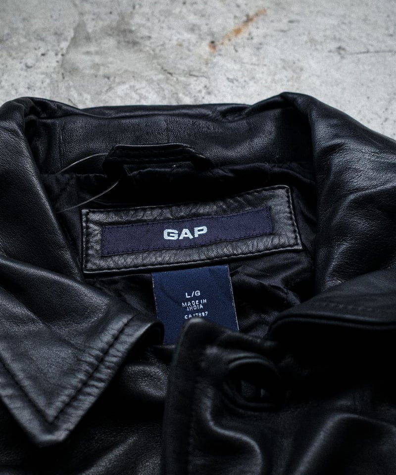 Old GAP Leather Jacket - 3 | DAMAGEDONE 2nd