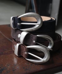 MARLON FIRENZE Suede Leather Belt