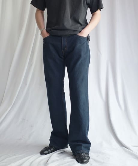 00's Levi’s 527 Denim Pants "Black Over Dye" -6  実寸W35 / L32