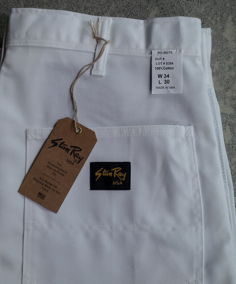Stan Ray Double Knee Painter Pants White 