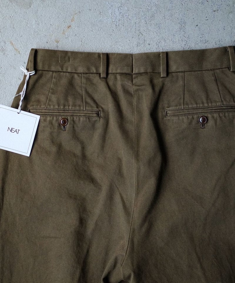 【新品未使用、タグ付き】NEAT CHINO ブラウン　サイズ48 NEAT - 【残り一点】NEAT Chino | ACRMTSM ONLINE STORE