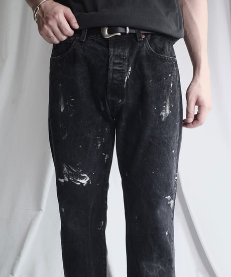 Levi's 501 Black Denim Pants #7