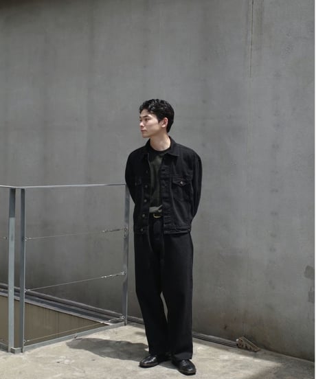 Prison Blues Denim Western Jacket -Fade Black