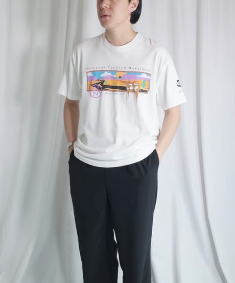 Various White Design Tee -26