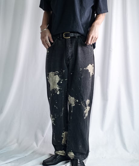 Wrangler Bleached Denim Pants -4 表記 W33 / L30 - 実寸 W31 / L29 "Made In USA"