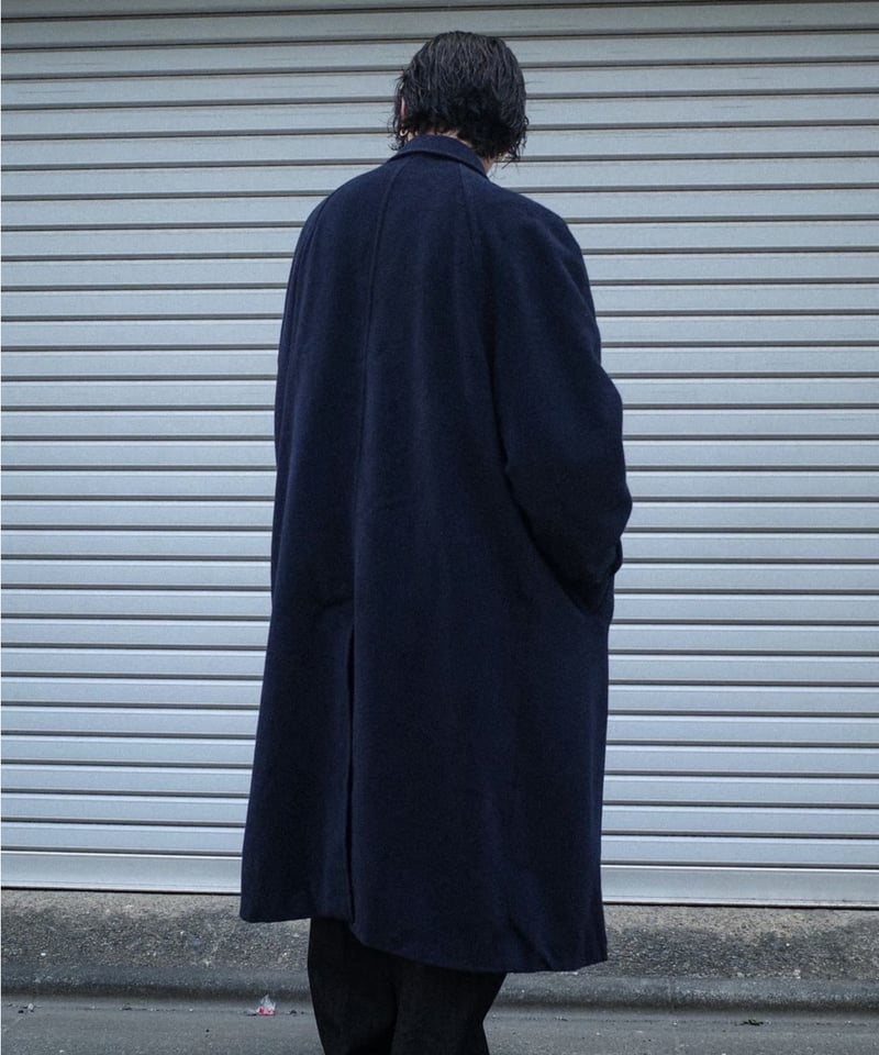 80-90s Burberrys Spain Wool Balmacaan Coat 