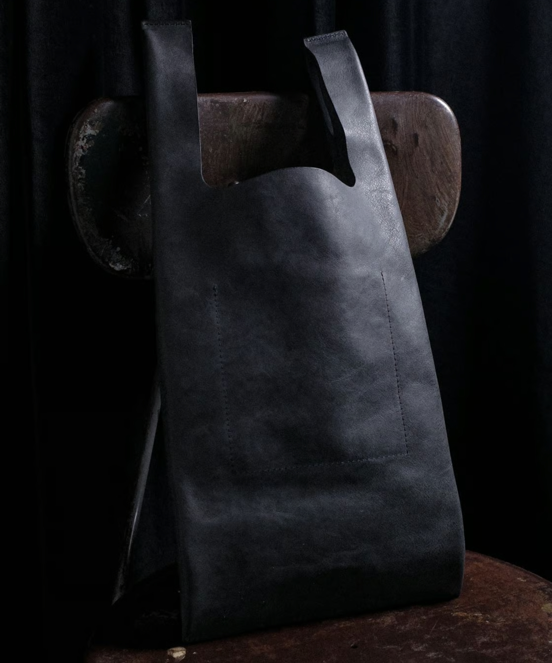 Made in ASAKUSA” LEATHER CONVENI BUKURO Made in ASAKUSA” LEATHER CONVENI BUKURO -BLACK