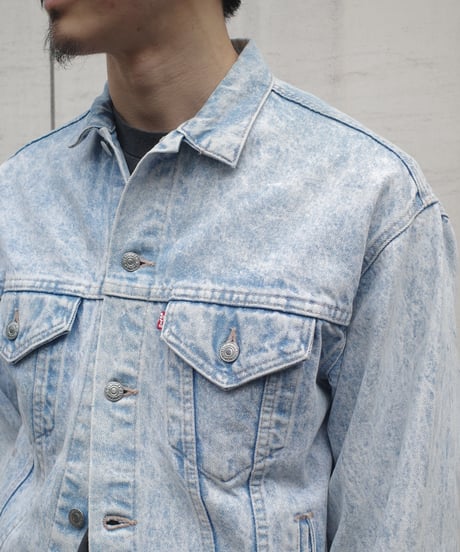 80-90's Levi's 57508 Chemical Wash Denim Jacket -Made in USA