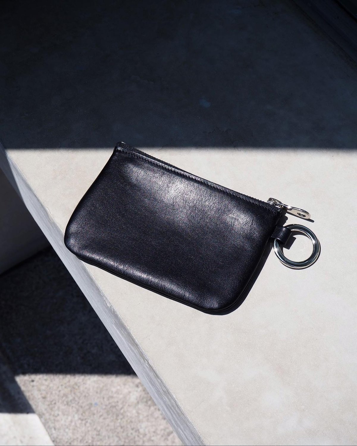 Made in ASAKUSA LEATHER レザースモールウォレット　財布 Made in ASAKUSA” LEATHER SMALL WALLET -BLACK-