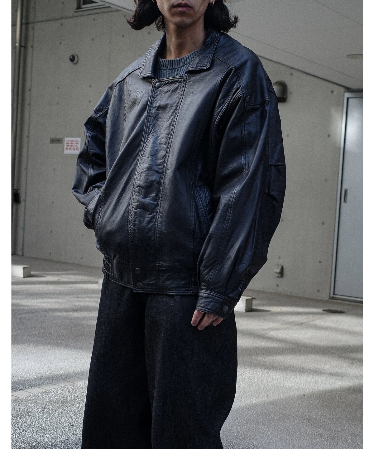 Euro Leather Short Blouson -8 | DAMAGEDONE 2nd