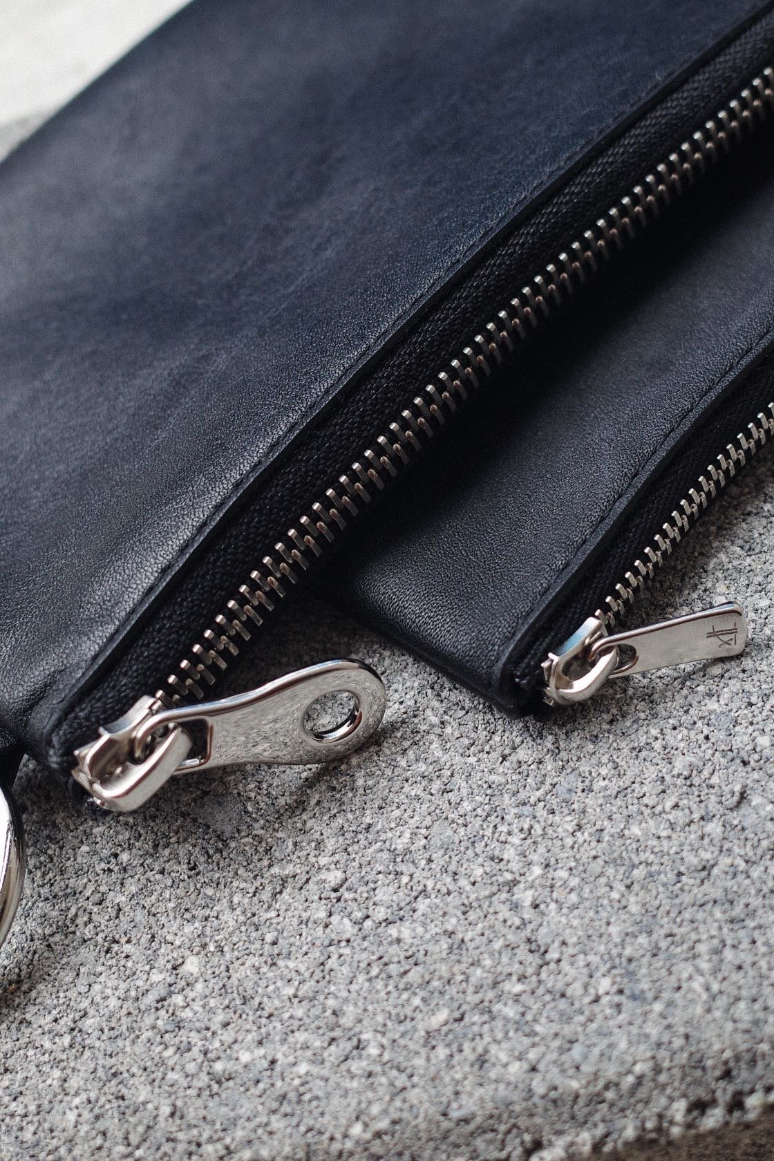 Made in ASAKUSA LEATHER レザースモールウォレット　財布 Made in ASAKUSA” LEATHER SMALL WALLET -BLACK-