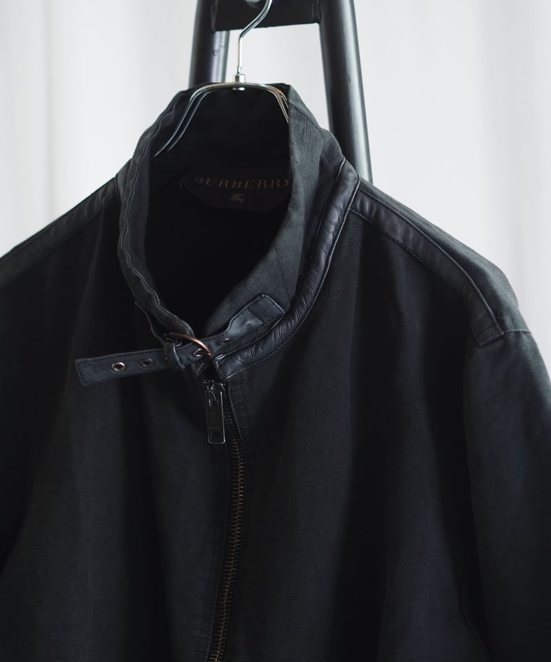 Burberry Linen Cotton Single Riders Jacket -Mad