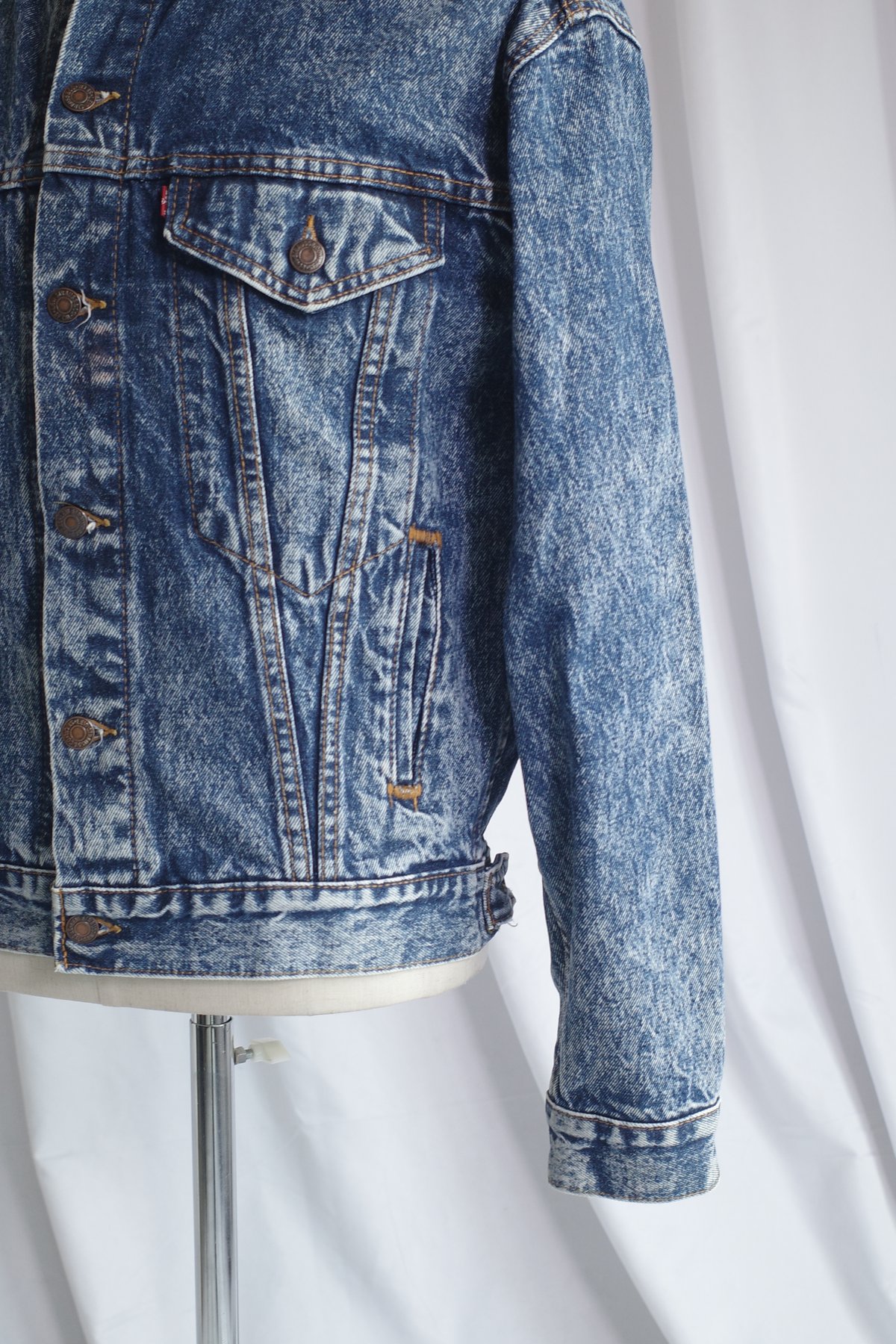 90's Levi's 57514-1109 Chemical Wash Denim Jack