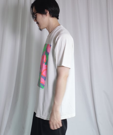 90's Flower Design T-Shirts -32 Made in USA