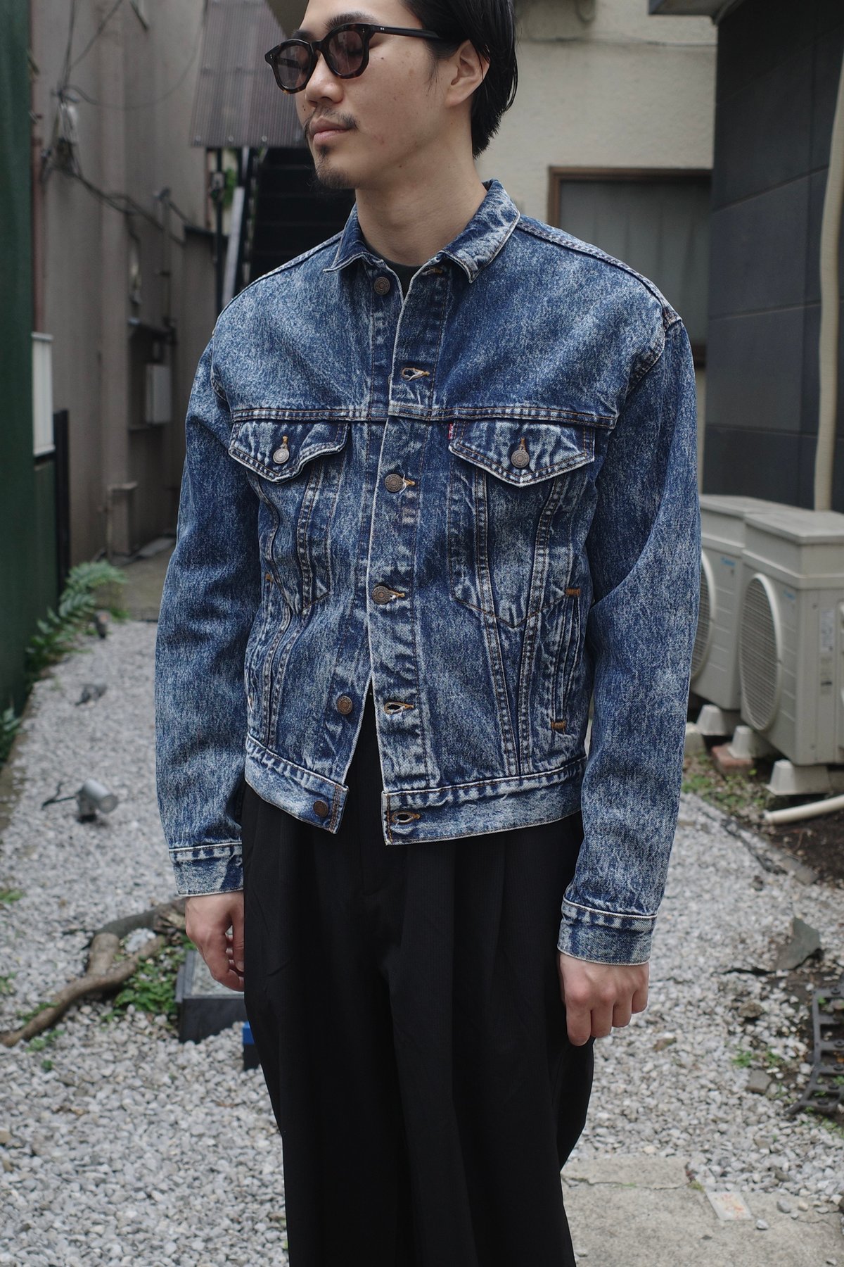 90's Levi's 57514-1109 Chemical Wash Denim Jack
