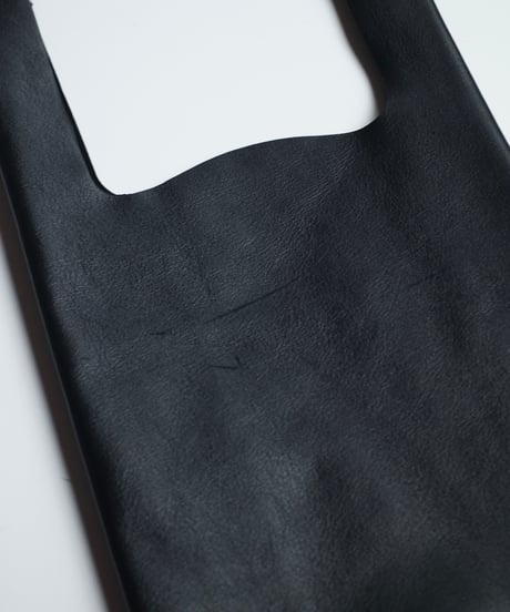 As is ”Made in ASAKUSA” LEATHER CONVENI BUKURO -BLACK-  ＃7