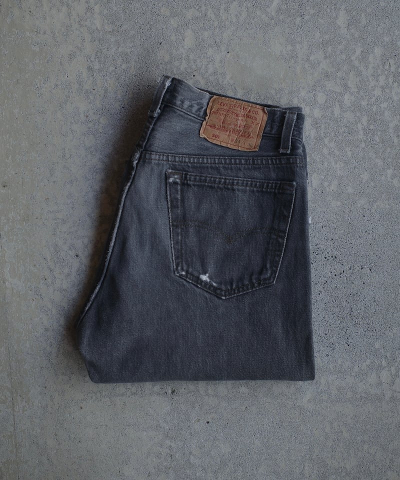 90's Levi's 501 先染め Black 