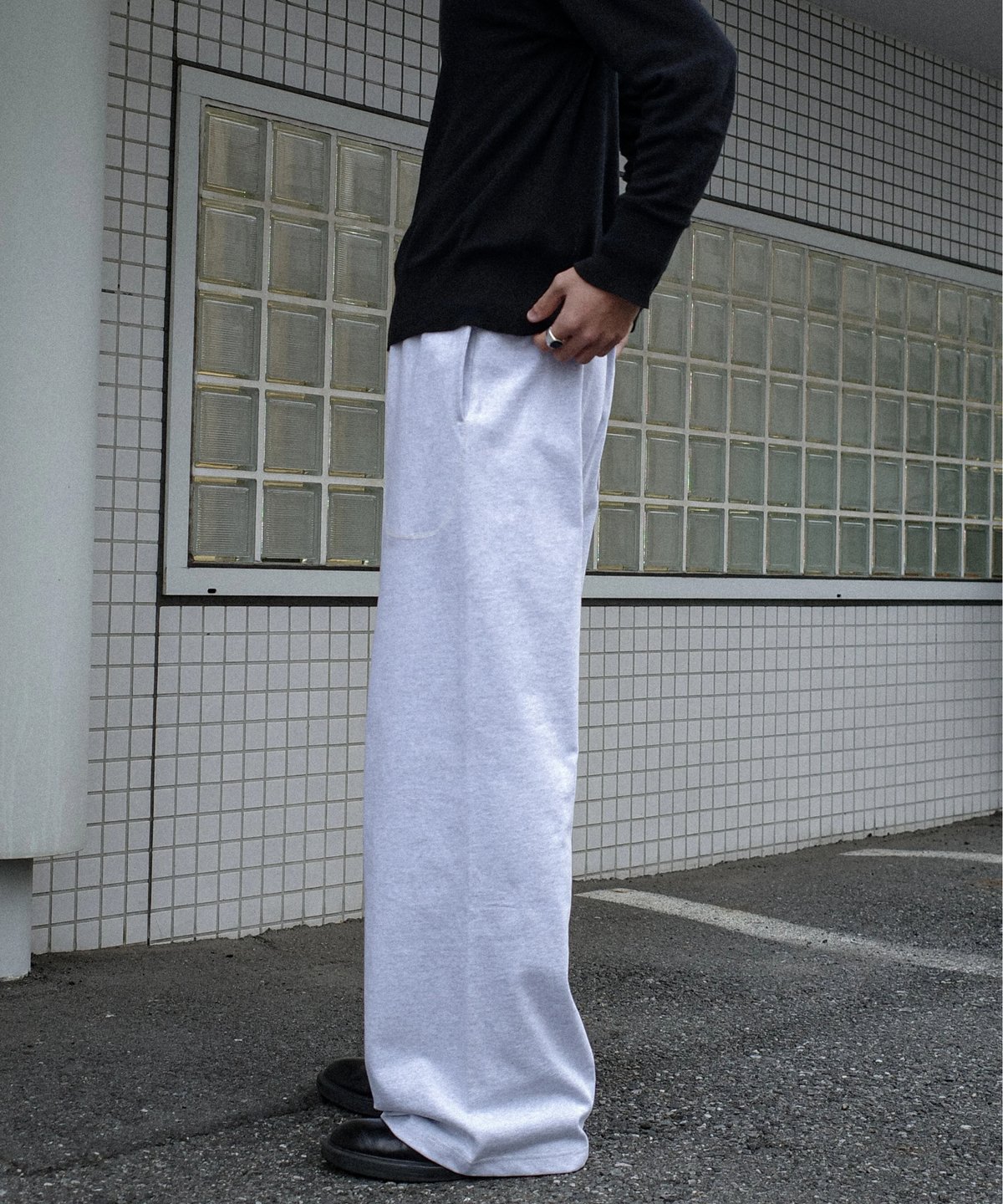 パンツ seabees damagedone jersey fabric slacks SEABEES Heavy Weight Jersey Pants | DAMAGEDONE 2nd