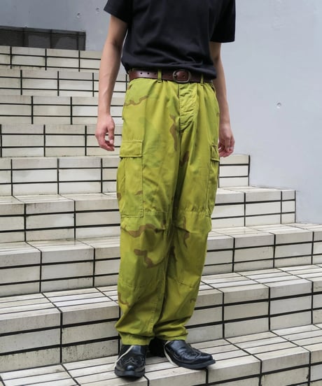 Deadstock Us Army Over Dye Combat Trouser 3C Desert Camo -Yellow