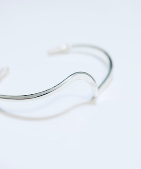 meian sterling silver bangle "Brim"