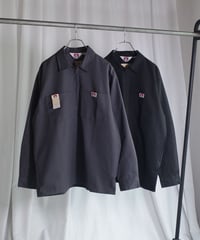 Ben Davis Long Sleeve Solid 1/2 Zip Shirt