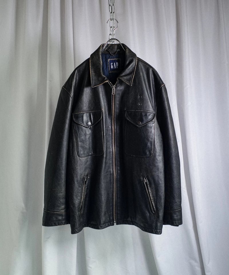 OLD GAP Leather Jacket -1 | DAMAGEDONE 2nd
