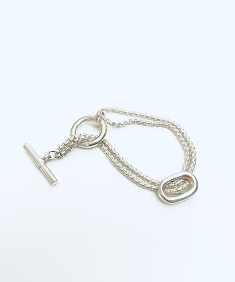 meian sterling silver "rudder" bracelet