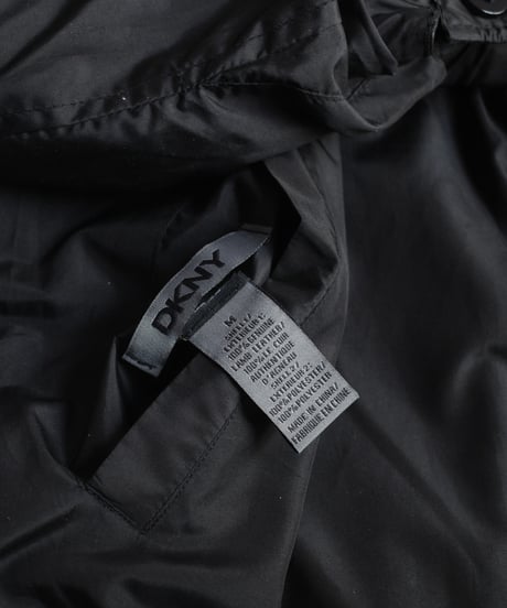 DKNY Leather/Nylon Reversible Jacket