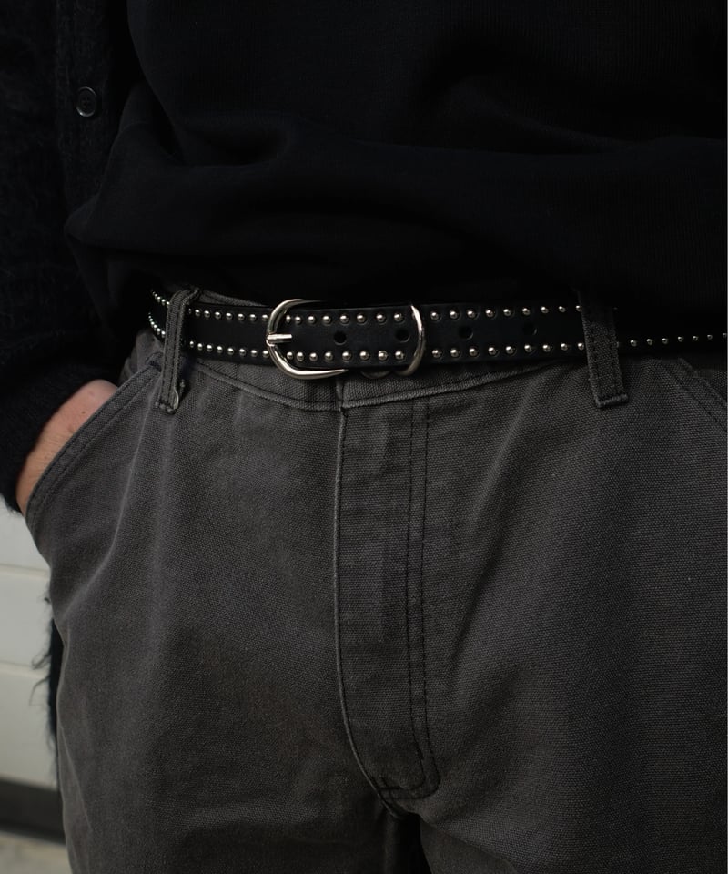 LAS CRUCES Original Studs Leather Belt | DAMAGE